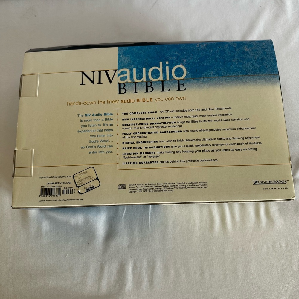 NIV Audio Bible 64 Cd Old and New Testament - Picture 4 of 7